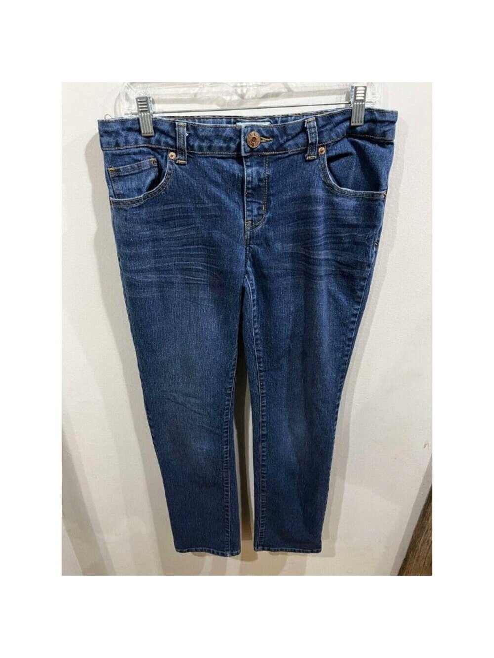 Cherokee Jeans Womens Size 16 Plus Blue Mid Rise Straight Denim